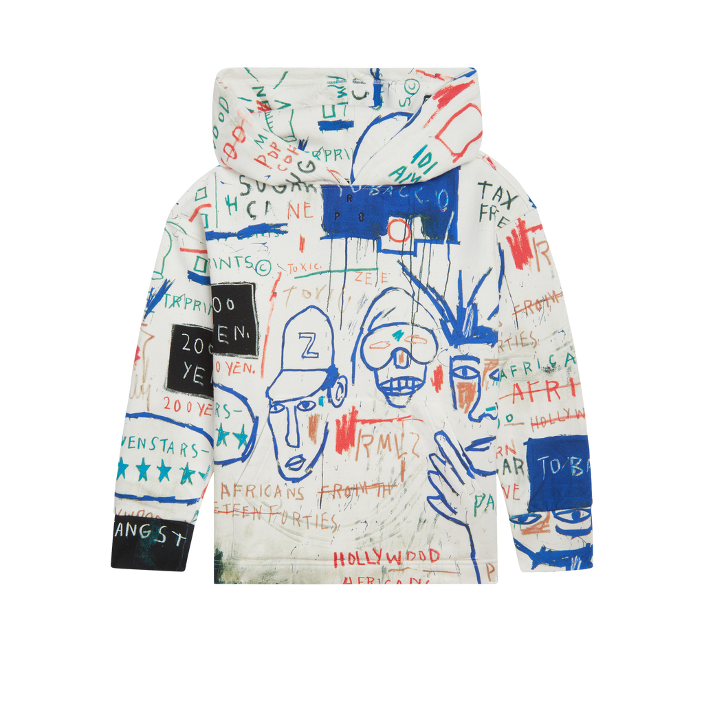 Off white jean hot sale michel basquiat hoodie