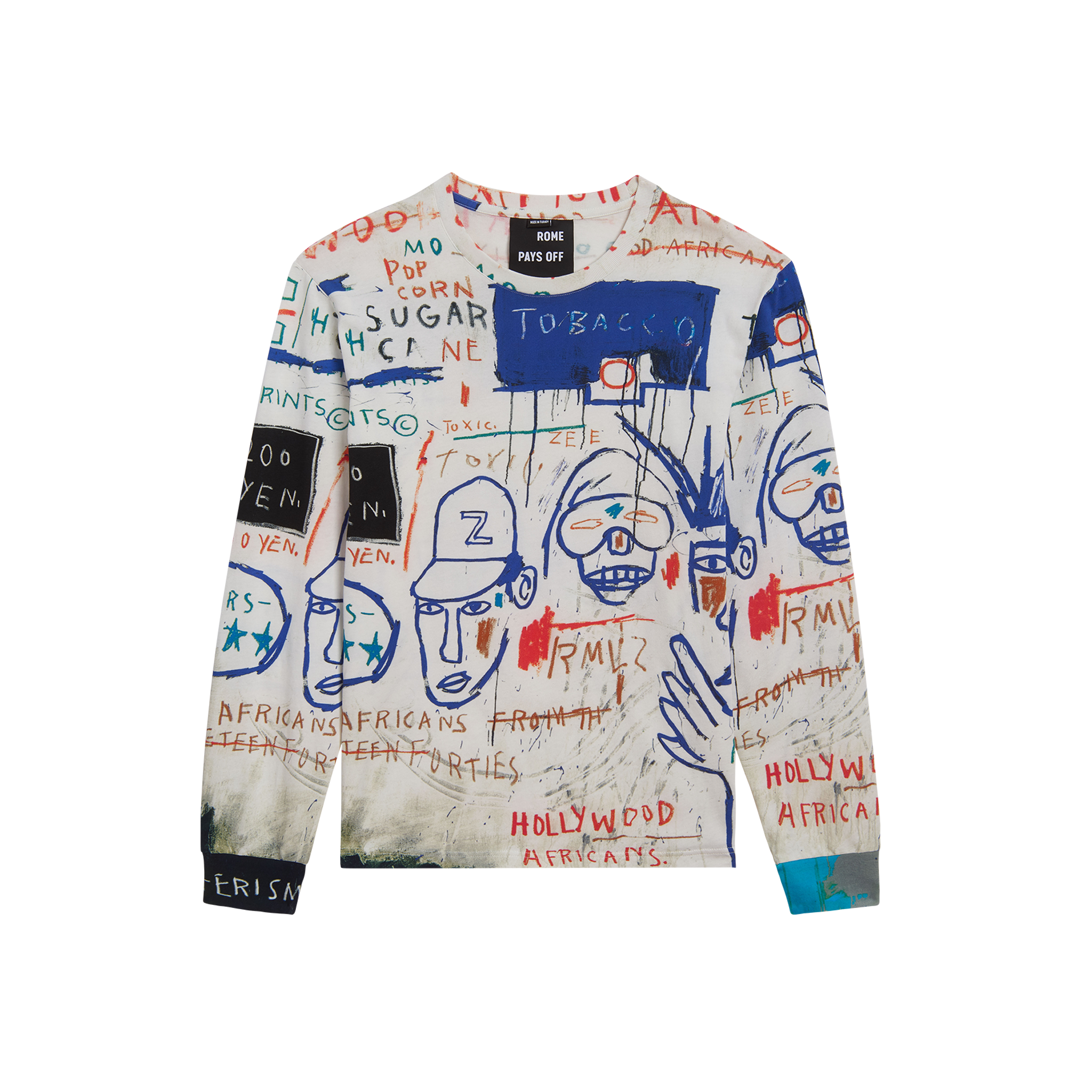 Jean Michel Basquiat Black Long store Sleeve Tee