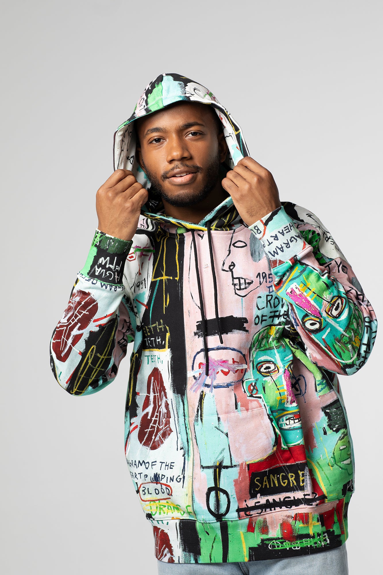 Basquiat “In Italian” All-Over Hoodie