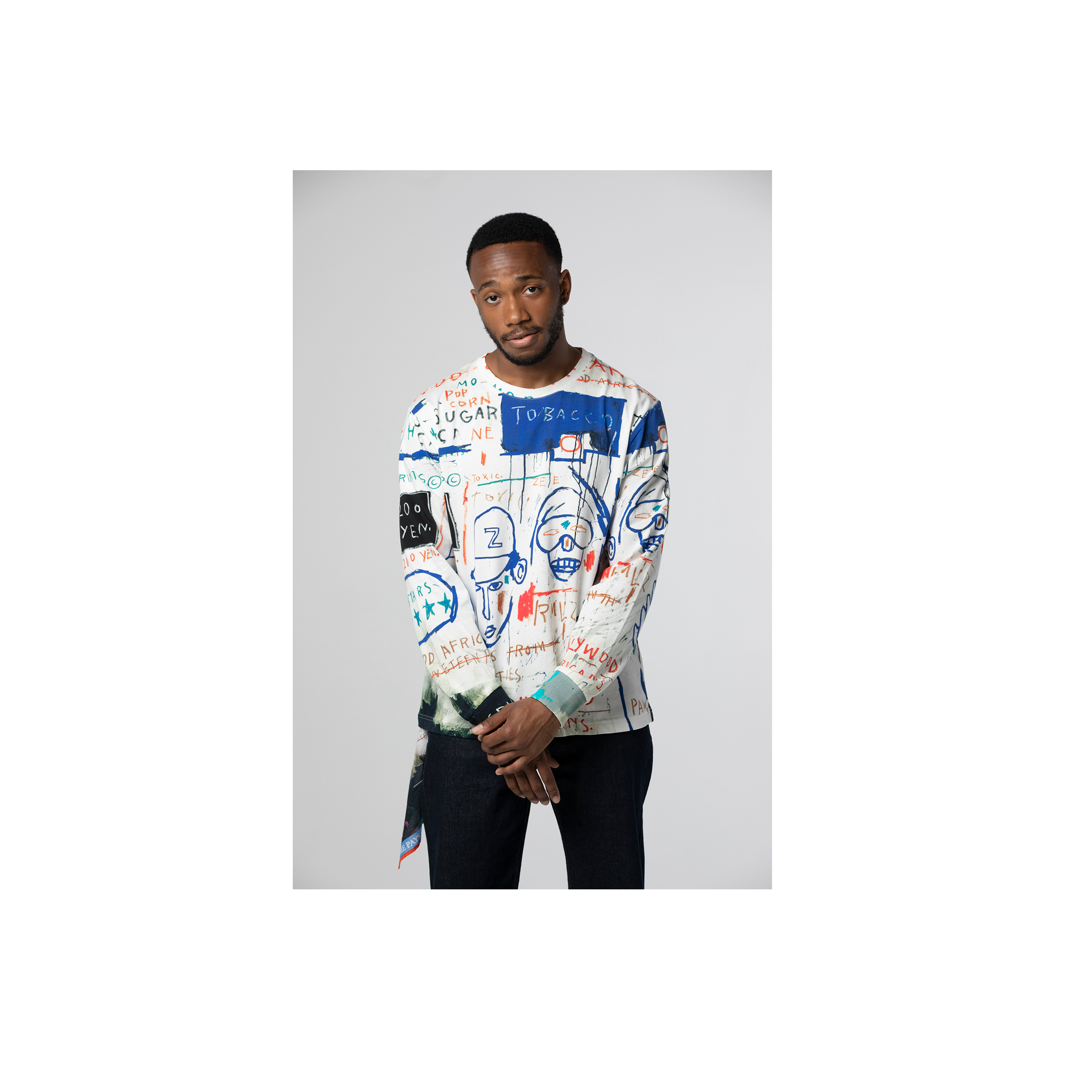 Basquiat "Hollywood Africans" Long Sleeve T-shirt