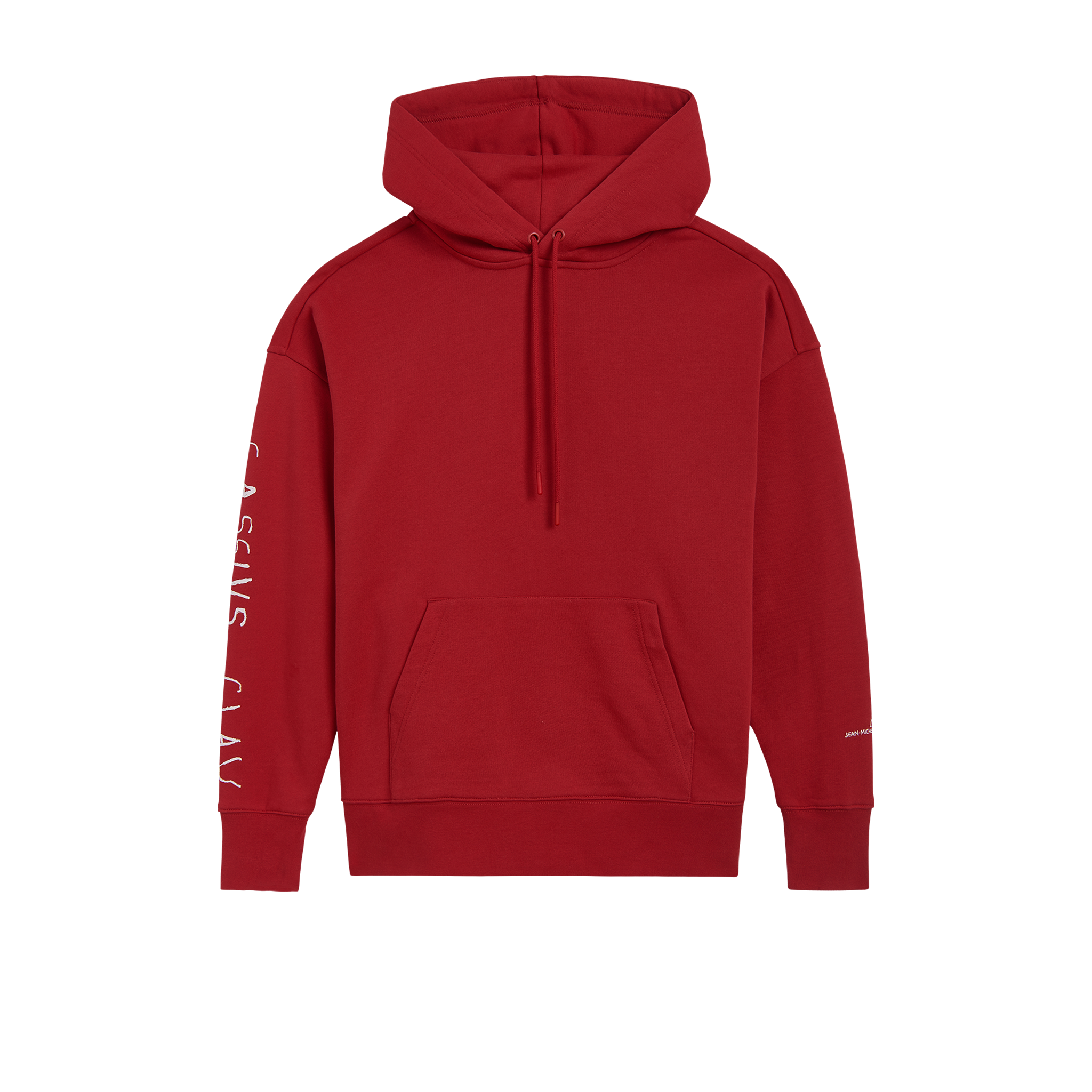 Jean-Michel Basquiat “Cassius Clay” Unisex Hoodie, in Pompeian Red