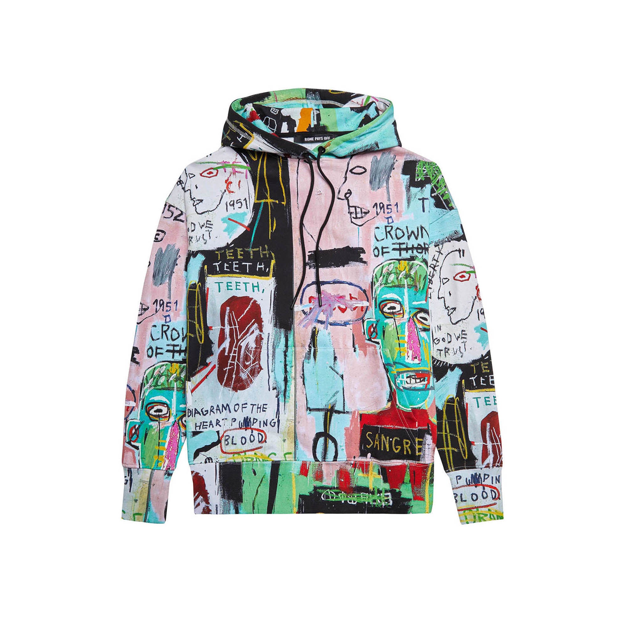 Basquiat “In Italian” All-Over Hoodie