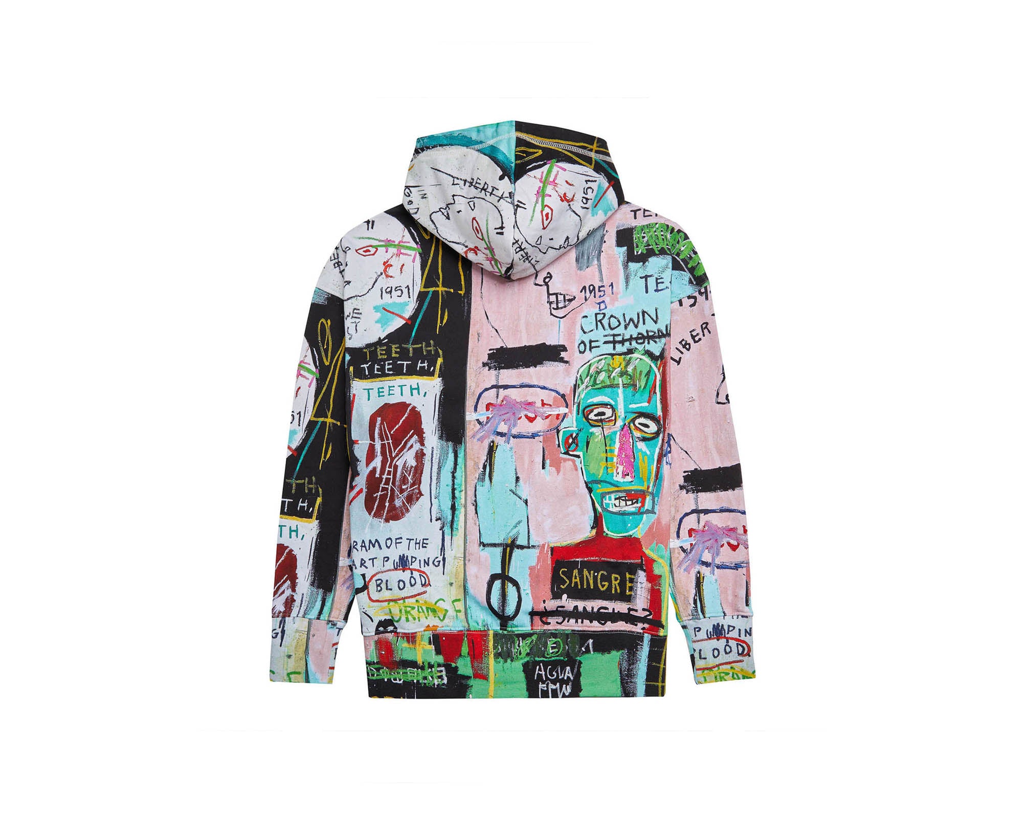 Basquiat hoodie off discount white