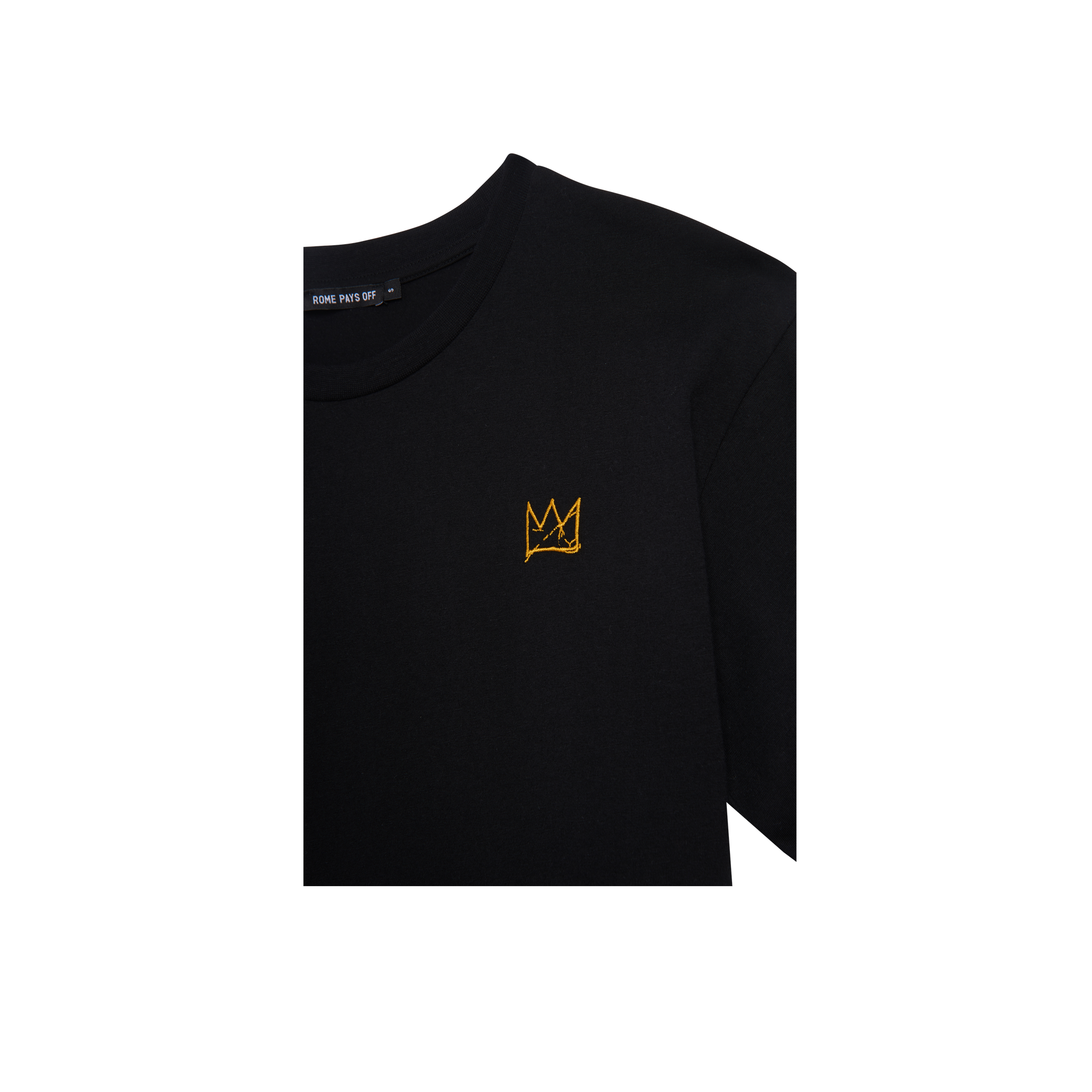 Basquiat “Crown” Embroidered T-Shirt