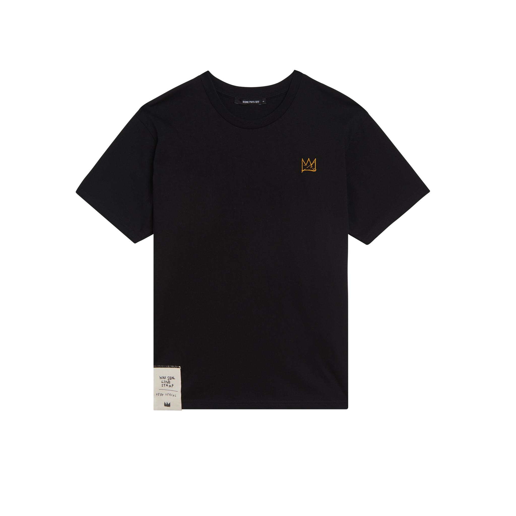 Basquiat “Crown” Embroidered T-Shirt