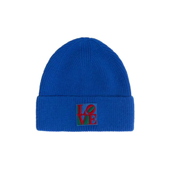 Robert Indiana "Love" Patch Knit Beanie