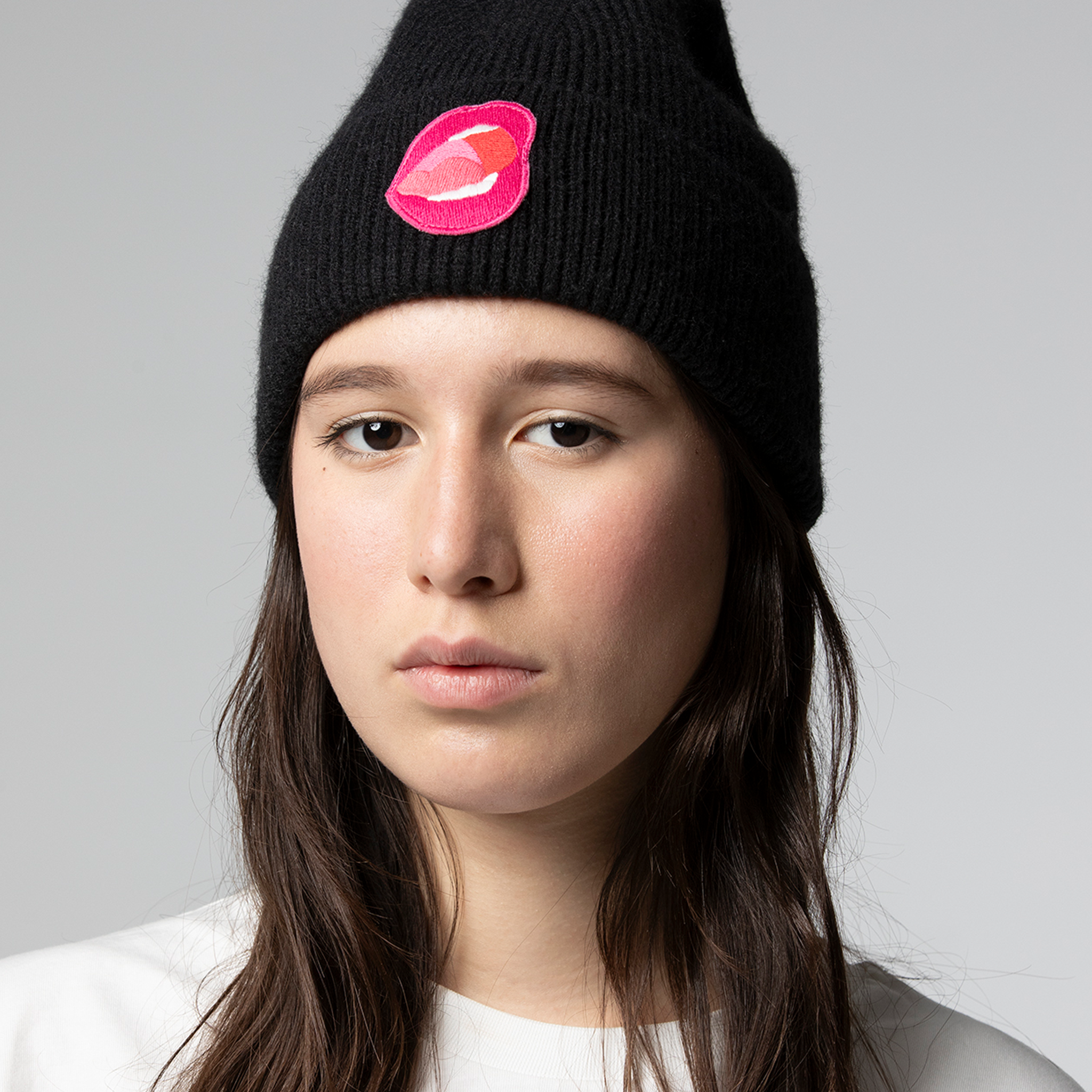 Tom Wesselmann “Mouth #7” Patch Knit Beanie