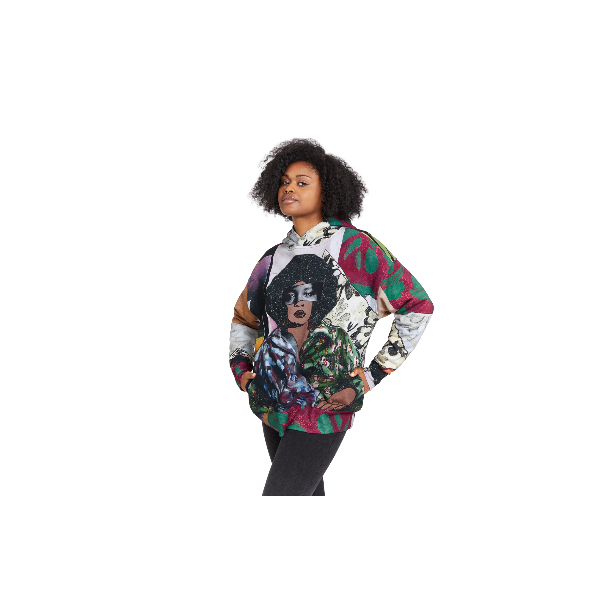 Mickalene Thomas “Afro Goddess” Unisex Hoodie