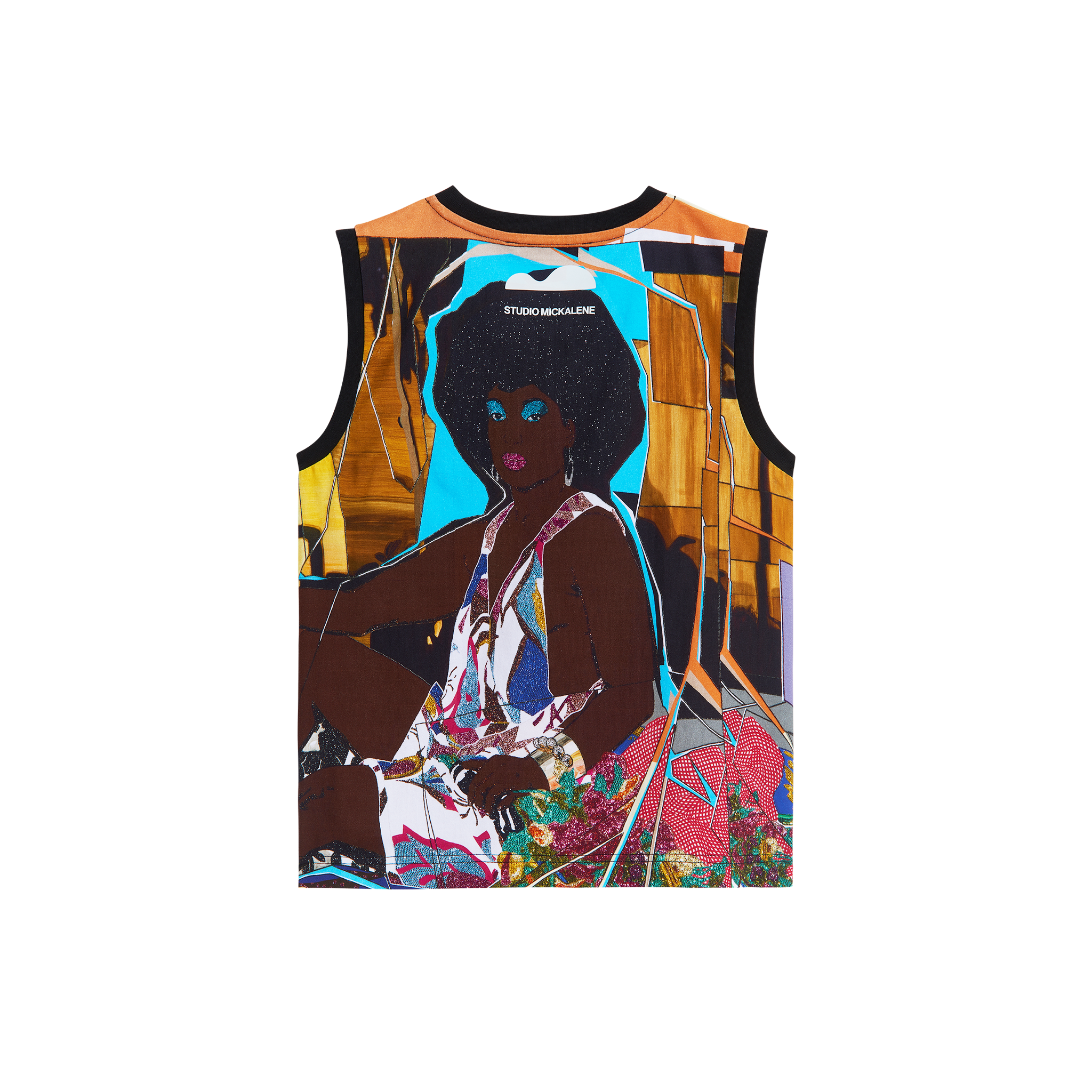 Mickalene Thomas “Le Déjeuner sur l'herbe: Les trois femmes noires” Women's Muscle Tank