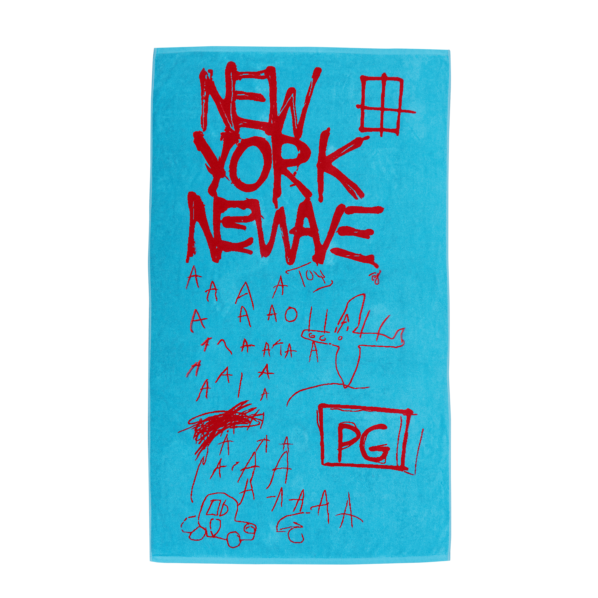 Jean-Michel Basquiat “New Wave” Jacquard Beach Towel