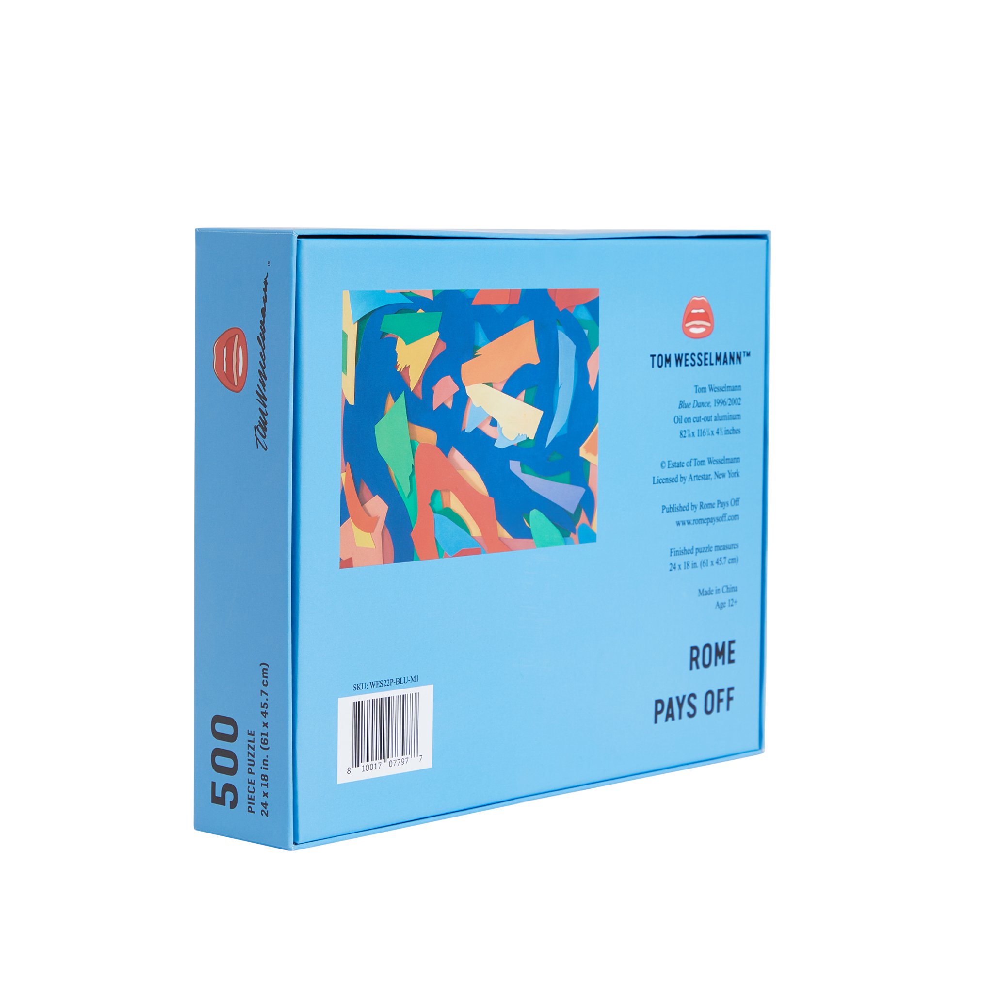 Tom Wesselmann “Blue Dance” 500-Piece Jigsaw Puzzle