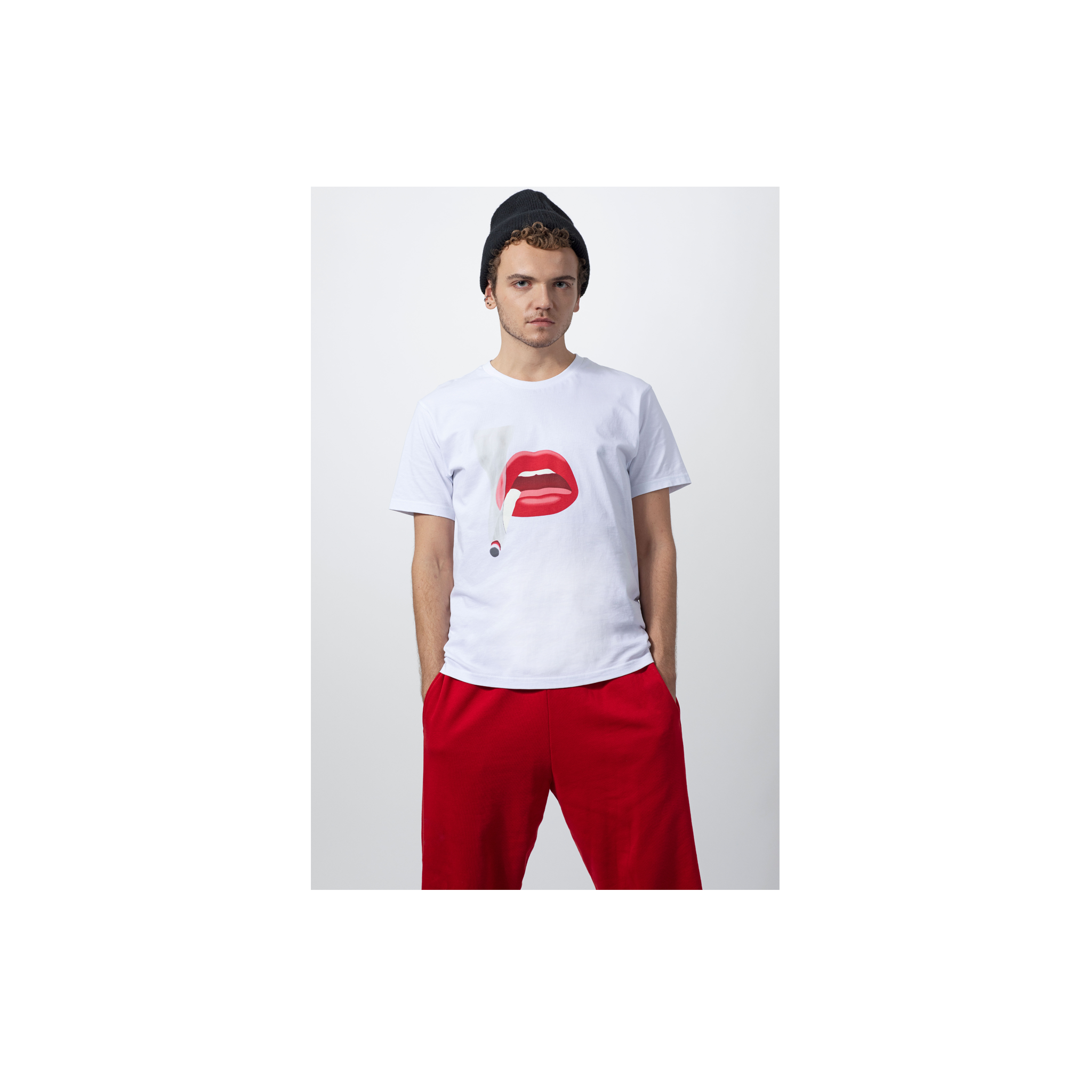 Tom Wesselmann “Smoker #1” T-Shirt, White (Unisex)