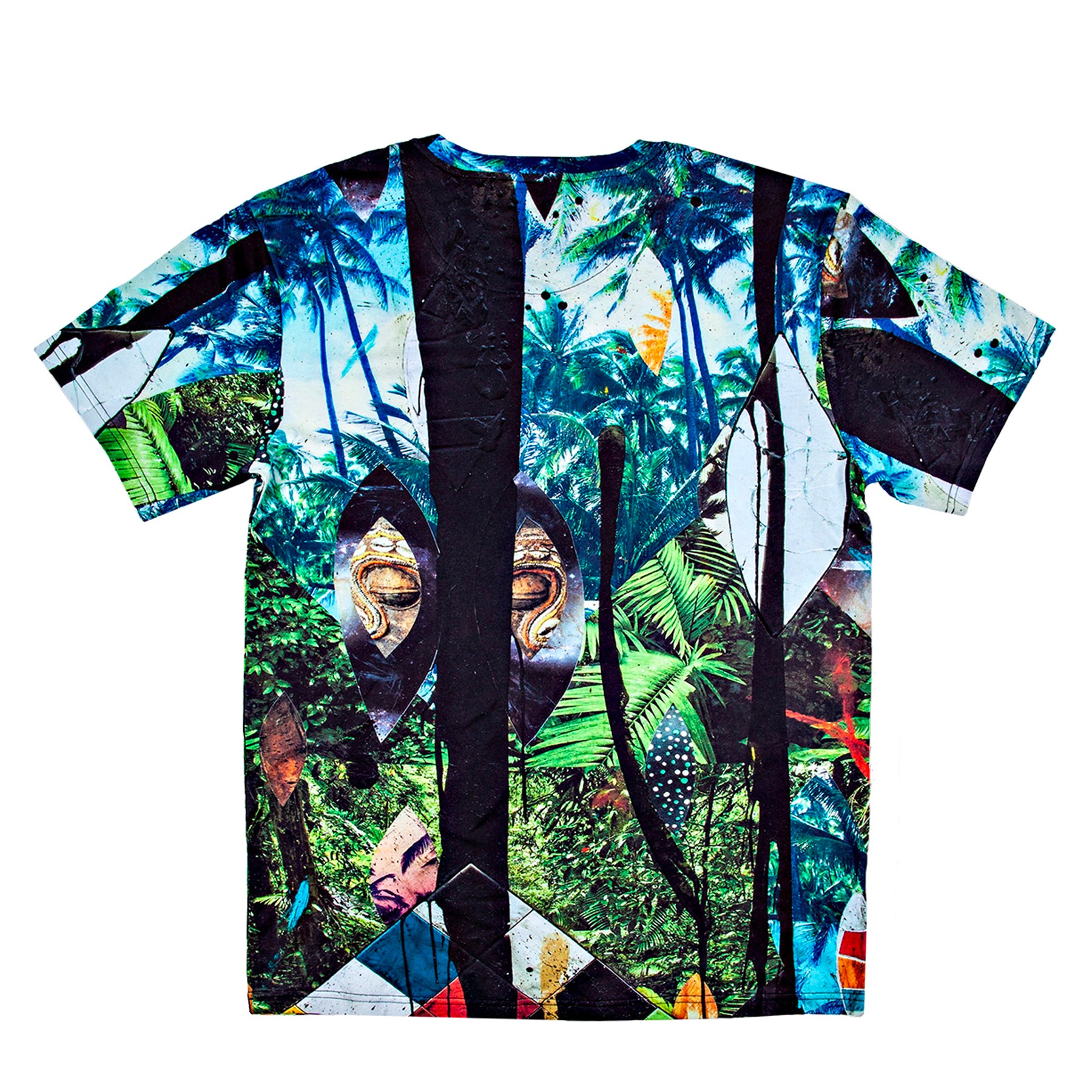 Rashid Johnson “Escape Collage” Unisex All Over Print T-shirt